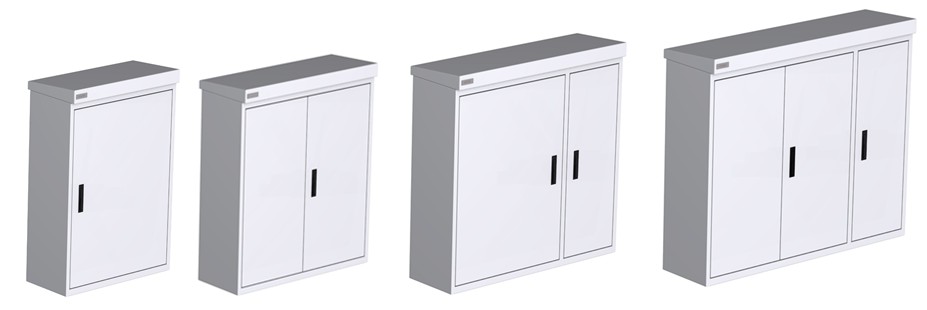 Zijaanzicht nieuwe RVS montagekast van Staka